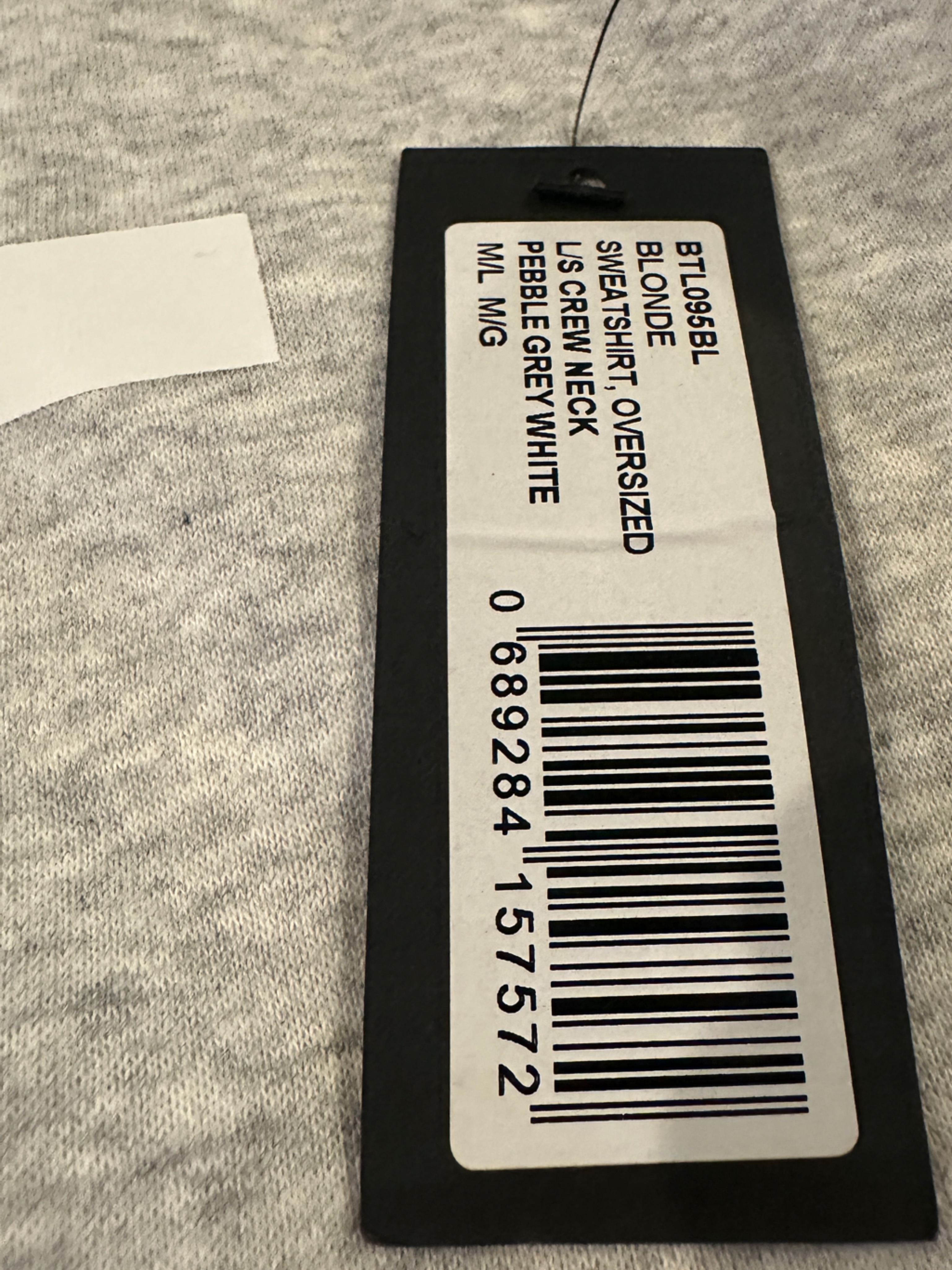 Brunette The Label Blonde Oversized Crewneck Sweatshirt — image 5 of 8